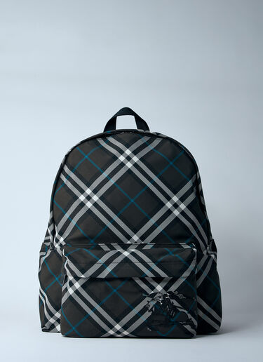 Burberry 格纹双肩包  黑色 bur0159044