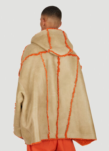 Rick Owens Jumbo Peter Shearling Jacket Beige ric0149006