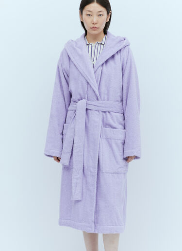 Tekla Hooded Bath Robe Purple tek0349012