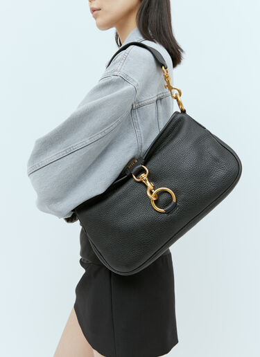 Miu Miu Leather Shoulder Bag Black miu0252077
