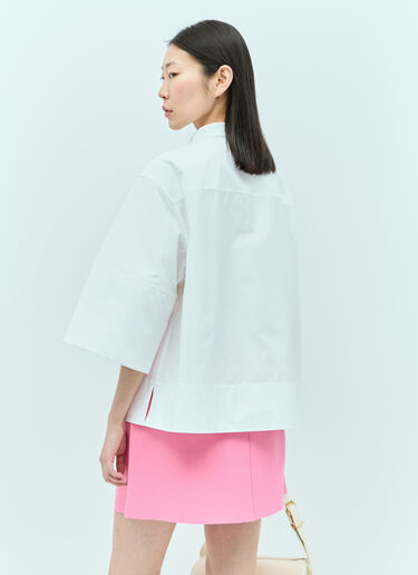 Jil Sander 廓形七分袖衬衫 白色 jil0255013