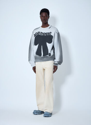 Sprayed Logo Sweatshirt Acne Studios Sprayed Logo Sweatshirt Grey acn0164039