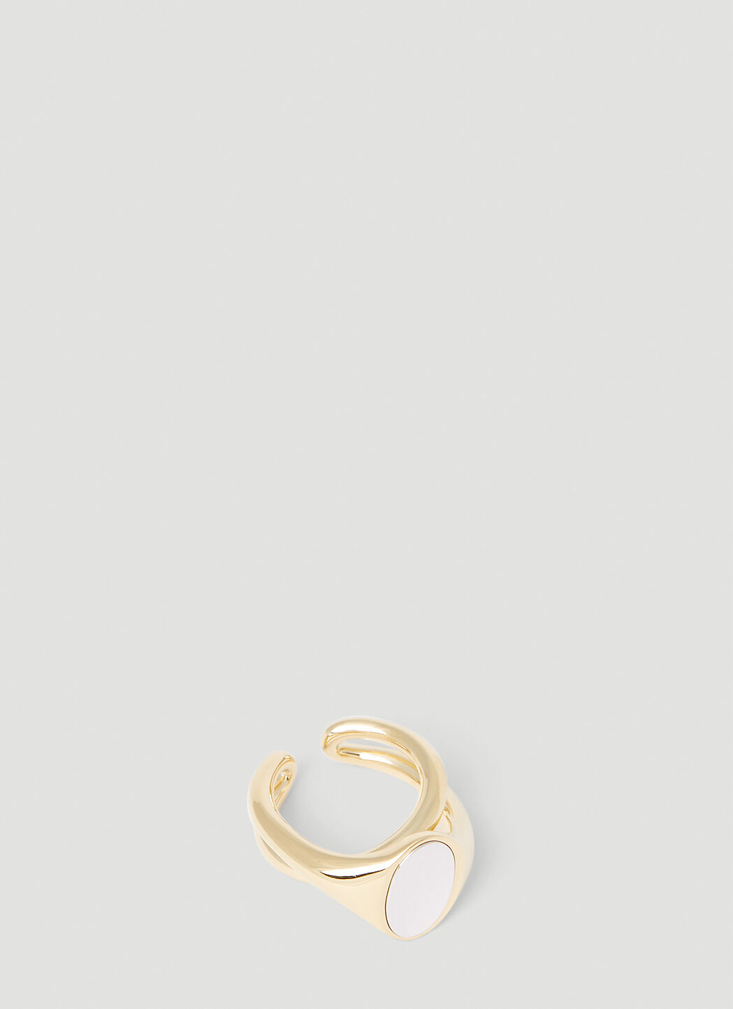 Charlotte CHESNAIS Chevaliere Initial Ring Gold ccn0254001