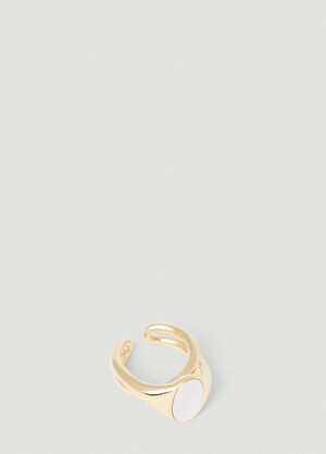 Charlotte Chesnais Chevaliere Initial Ring Gold ccn0253002