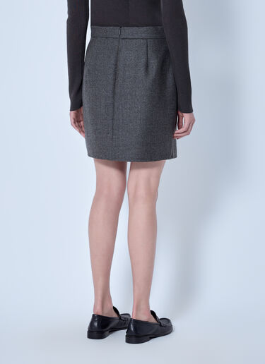 LN-CC® - Max Mara: Wool Blend Mini Skirt - Grey Max Mara Wool Blend Mini Skirt Grey max0266224
