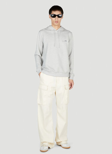 Item Hooded Sweatshirt A.P.C. Item Hooded Sweatshirt Grey apc0153008