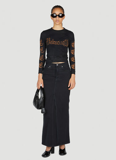 Balenciaga Tight Logo T-Shirt Black bal0253017