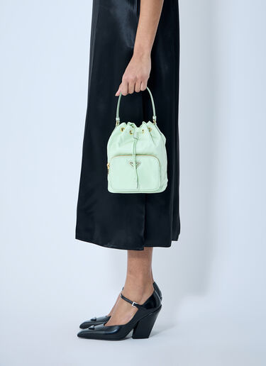 Prada Re-Nylon Bucket Bag Green pra0260039