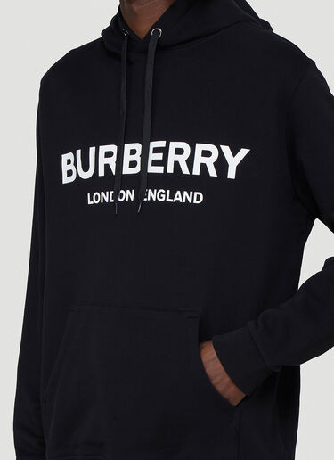 Burberry Logo Hooded Sweatshirt Black bur0140001
