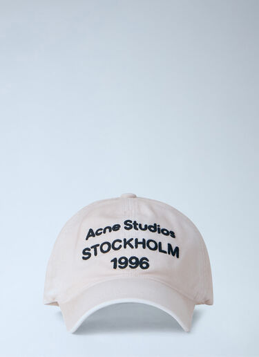 LN-CC® - Acne Studios: 1996 Logo Baseball Cap - White Acne Studios 1996 Logo Baseball Cap White acn0165064