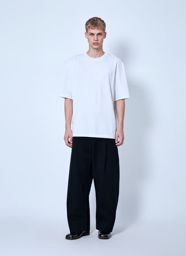 LN-CC® - Studio Nicholson: Sorte Deep Pleat Volume Pants - Black Studio Nicholson Sorte Deep Pleat Volume Pants Black stn0165007