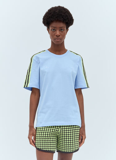 adidas by Wales Bonner 徽标刺绣 T 恤 蓝色 awb0357005