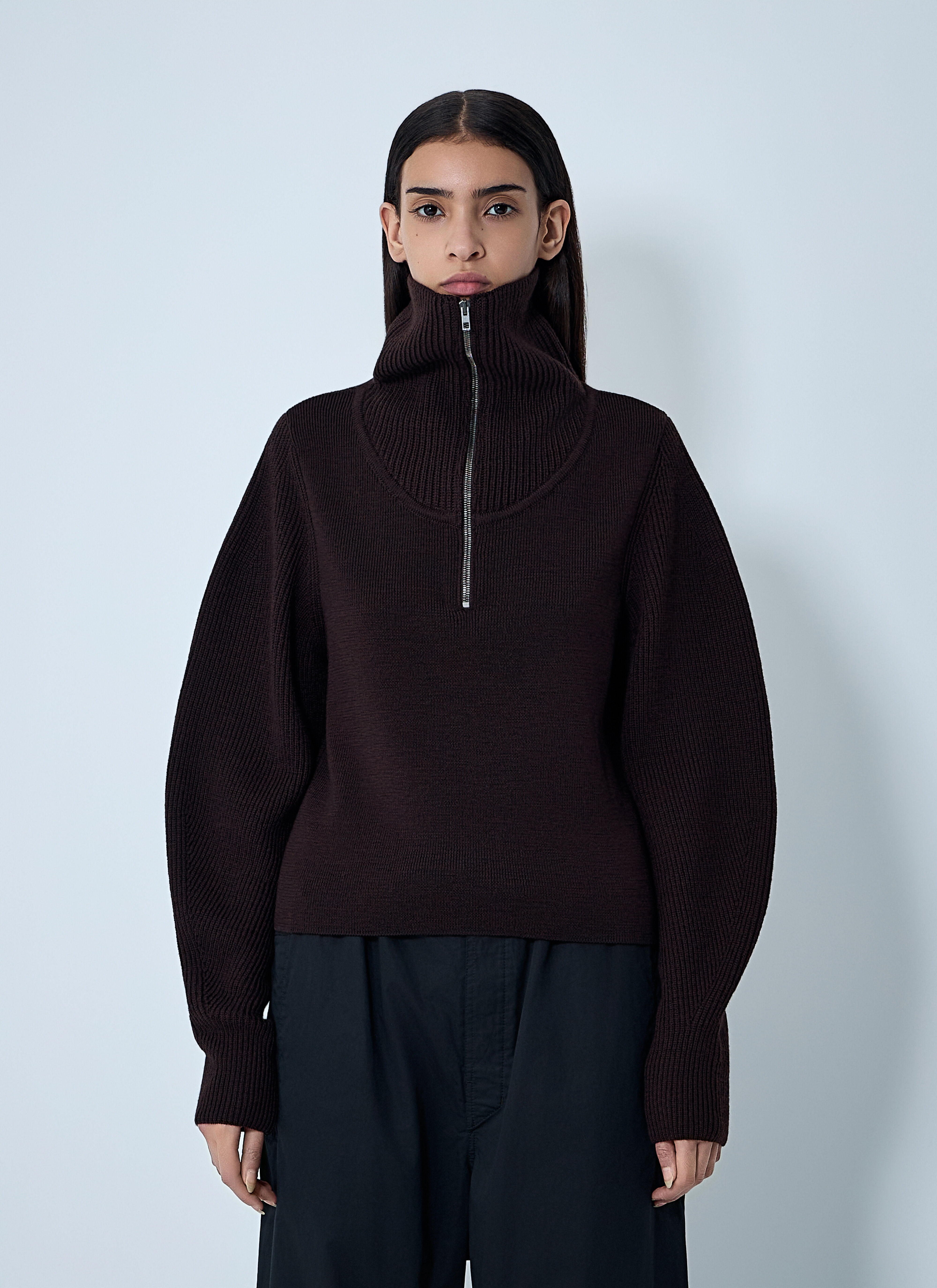メルモリ Lemaire Women's' Zip-Up Sweateshirt in Purple | LN-CC®