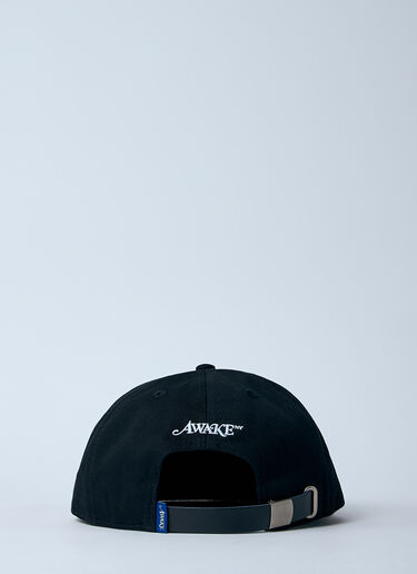Awake NY Logo Motif Baseball Cap Black awk0160004