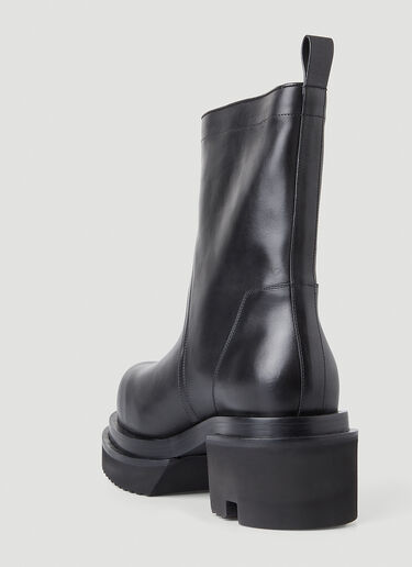 Rick Owens Tread Sole Leather Boots Black ric0148014