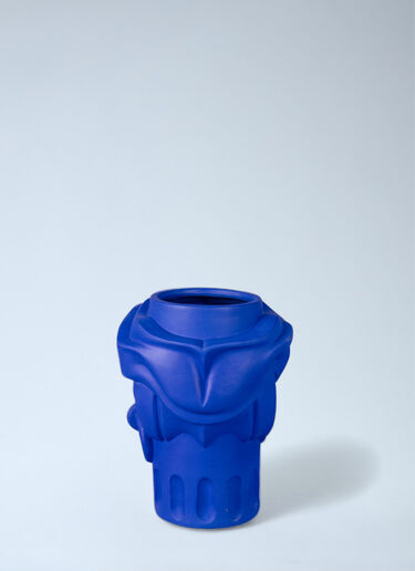 Seletti Magna Graecia Man Terracotta Vase Blue wps0692091