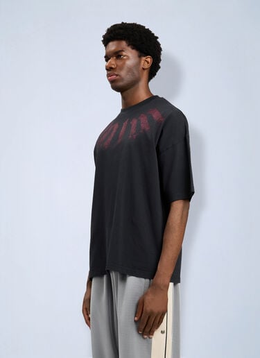 Palm Angels Big Neck Logo Loose T-Shirt Black pma0164061