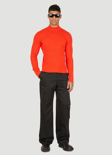 Courrèges Ribbed Sweater Orange cou0150012