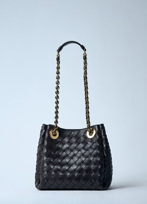 Bottega Veneta Small Parachute Chain Shoulder Bag Brown bov0259048