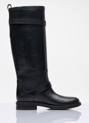 Saint Laurent River Leather Boots Black sla0257032