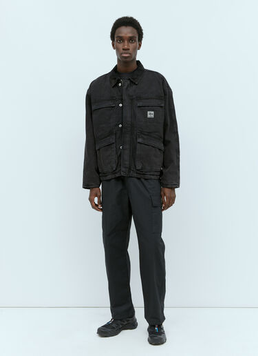 Stüssy Washed Canvas Shop Jacket Black sts0154001