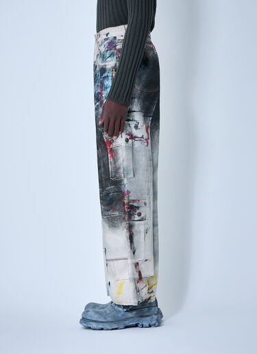 印花牛仔裤  Acne Studios 印花牛仔裤  白色 acn0162008