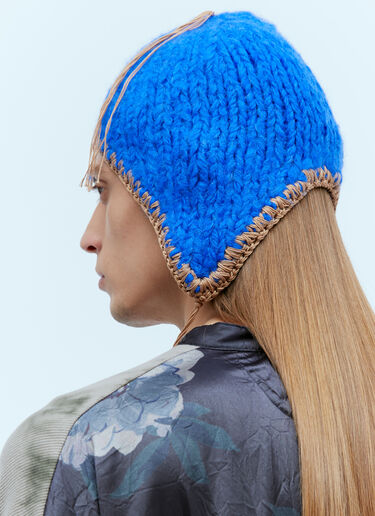 Self-Tie Knit Hat Acne Studios Self-Tie Knit Hat Blue acn0154036