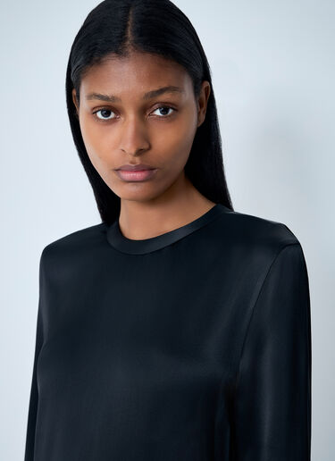 Long Satin Dress TOTEME Long Satin Dress Black tot0263030