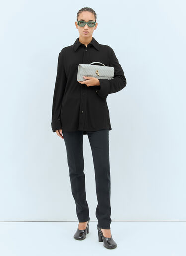 Bottega Veneta Long Andiamo Clutch Grey bov0258014