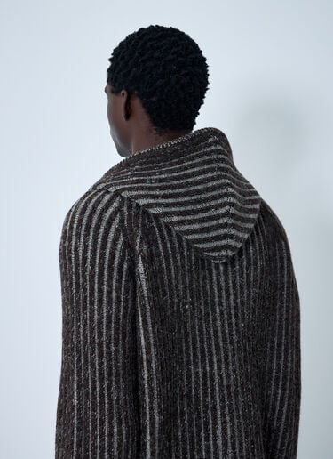 Level Hood Zip-Up Sweatshirt Our Legacy Level Hood Zip-Up Sweatshirt Brown our0163004