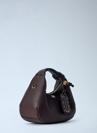 GANNI Hobo Mini Handbag Brown gan0265061