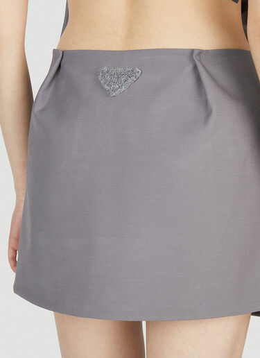 Prada Gabardine Dress Grey pra0252051