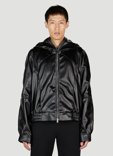 Mowalola Faux Leather Jacket Black mow0352002