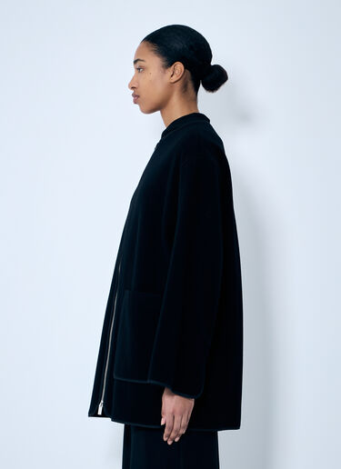 TOTEME Felted Wool-Blend Jacket Black tot0259039