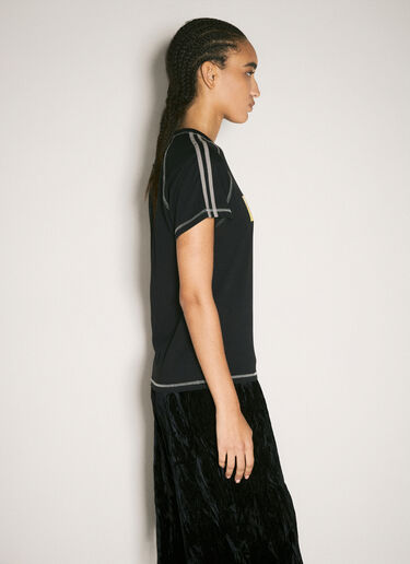 Martine Rose Raglan Shrunken T-Shirt Black mtr0358008