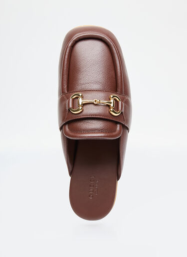 Gucci Horsebit Leather Loafers Brown guc0255070