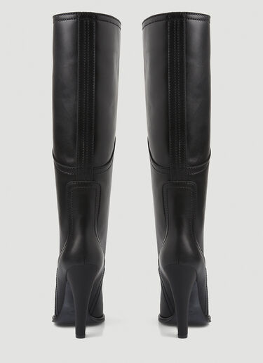 Saint Laurent Koller Knee High Boots Black sla0245139