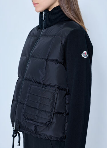 LN-CC® - Moncler: Padded Zip Vest - Black Moncler Padded Zip Vest Black mon0266043