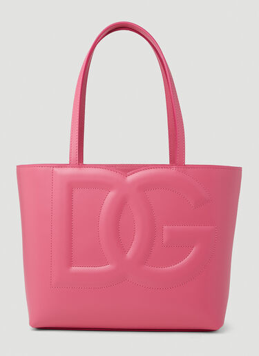 Dolce & Gabbana Logo Embossed Small Tote Bag Pink dol0251027