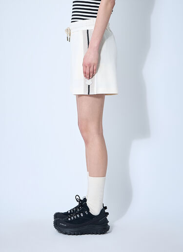 Moncler Logo Patch Track Shorts Beige mon0260032