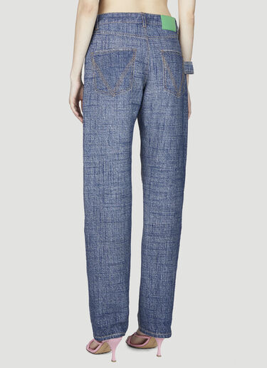 Bottega Veneta Denim Print Pants Blue bov0255001