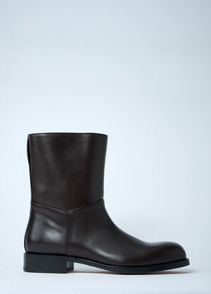 The Row Leather Nobilis Boots Brown row0160018