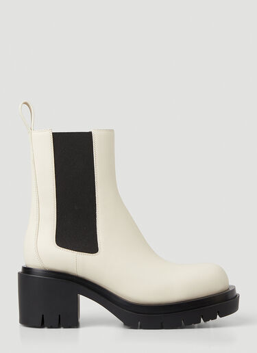 Bottega Veneta Lug Heeled Chelsea Boots White bov0247113