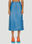 Jil Sander 인조 가죽 미드 렝스 스커트 블루 jil0249004