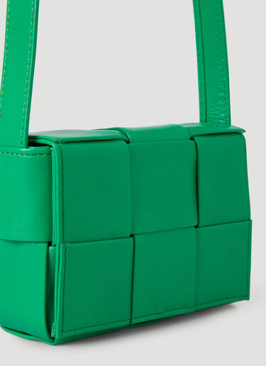 Bottega Veneta Mini Cassette Crossbody Bag Green bov0145018