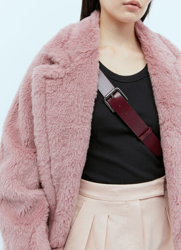 Max Mara Oversized Teddy Coat Pink max0254055