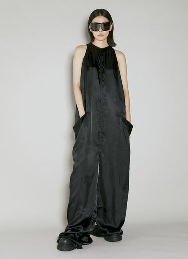 サテンフルイドジャンプスーツ Rick Owens サテンフルイドジャンプスーツ ブラック ric0253012