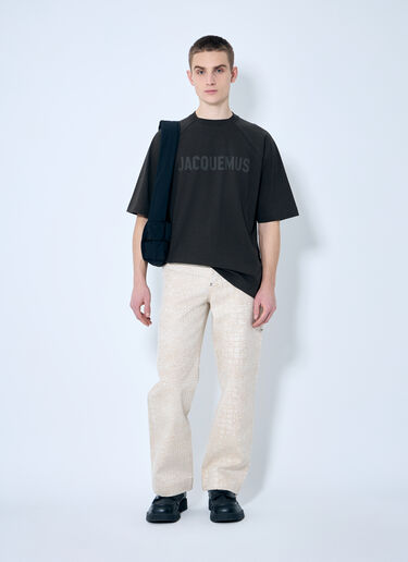Jacquemus Le T-Shirt Typo Brown jac0160016