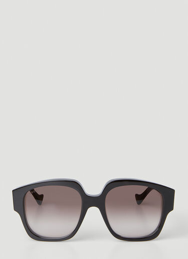 Gucci Oversized Square Frame Sunglasses Brown guc0251307