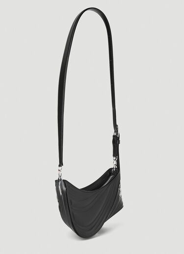 Mugler Small Spiral Curve 01 Shoulder Bag in Black | LN-CC®